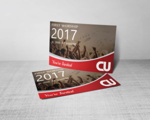 First Worship 2017 (an advertisement for a  musical  Christian presentation) | Diseño de Postal por alex989