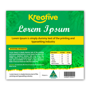 Label Design by debdesign for Kreative Foods Pty Ltd | Design: #12643800