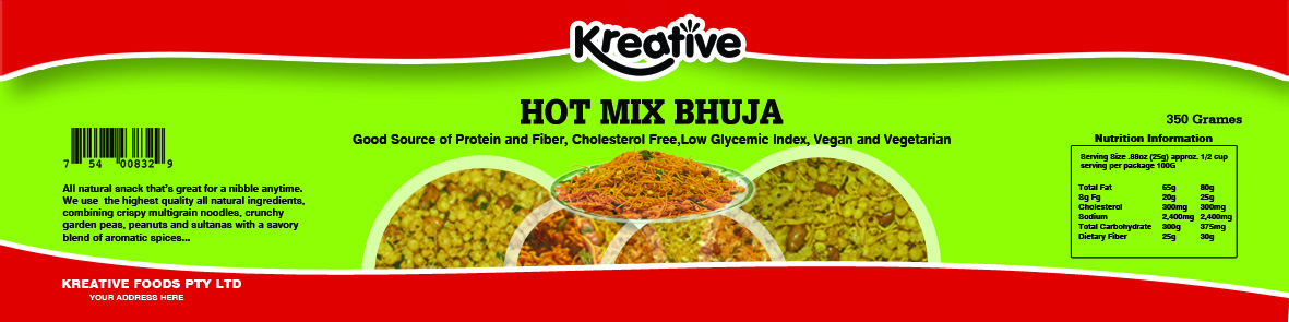 Label Design by artdot for Kreative Foods Pty Ltd | Design #12650743