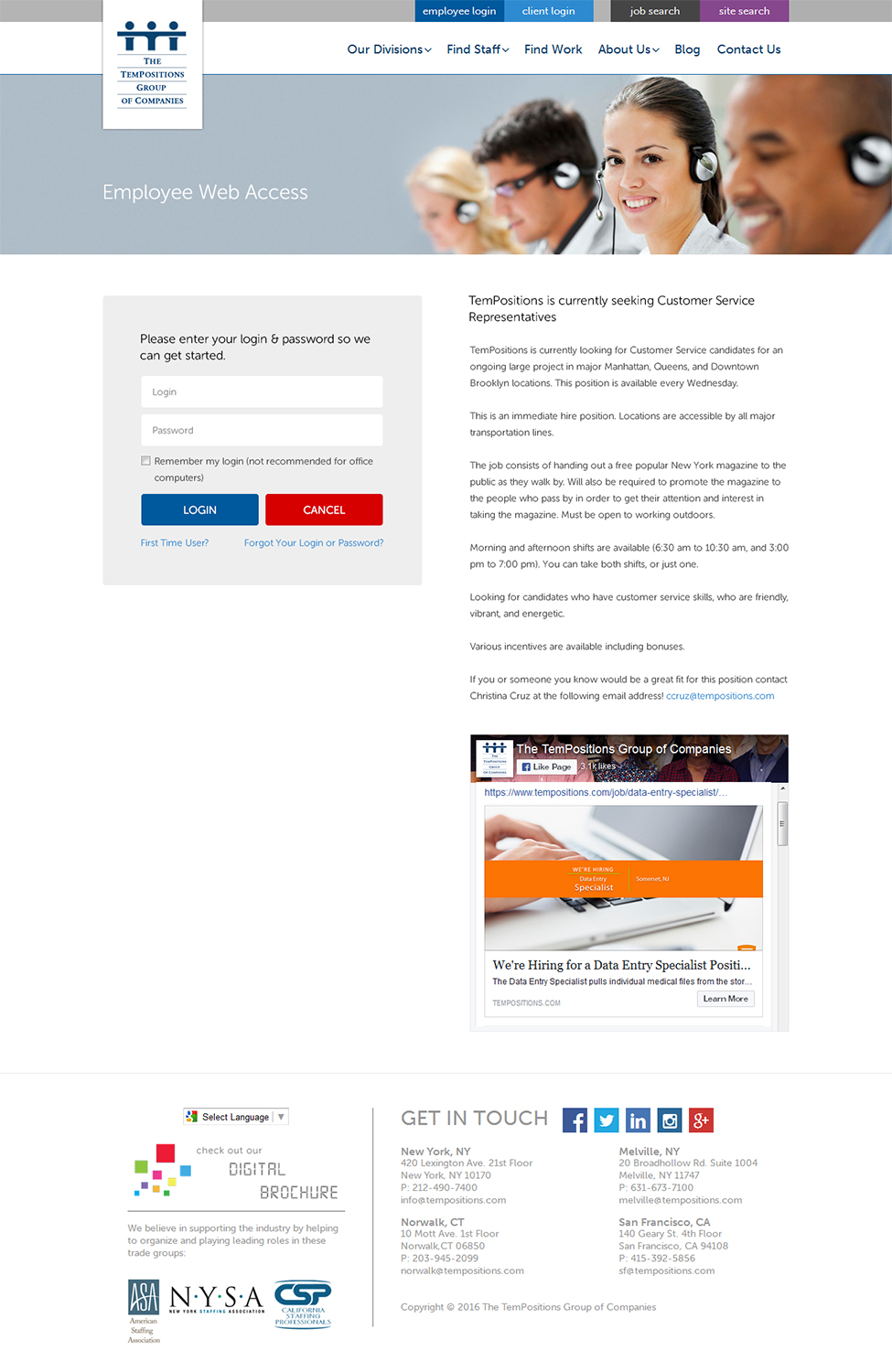 Web-Design von RupalTechno für TemPositions | Design #12640776