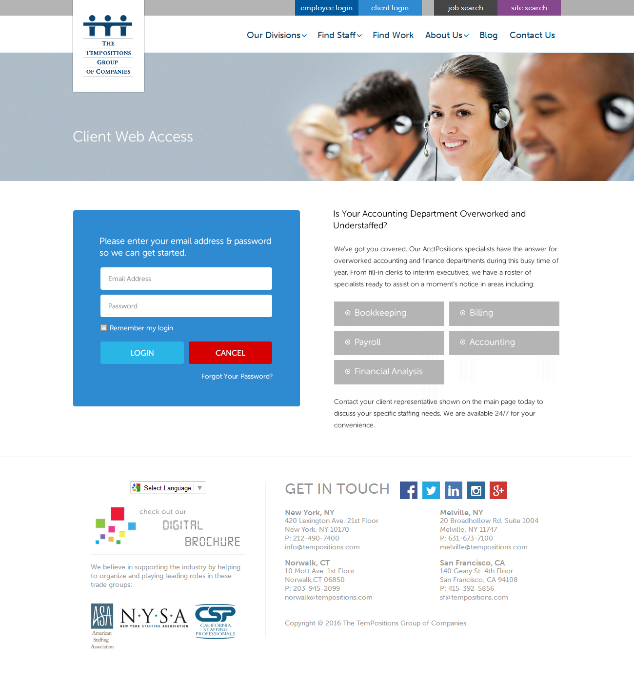 Web Design by RupalTechno for TemPositions | Design #12641013