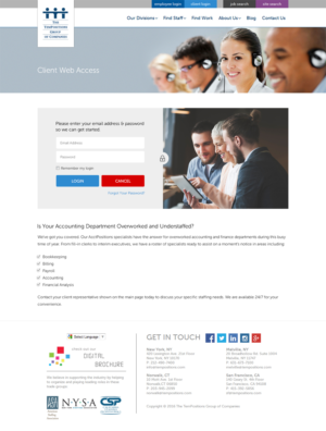 Web-Design von RupalTechno für TemPositions | Design: #12641578