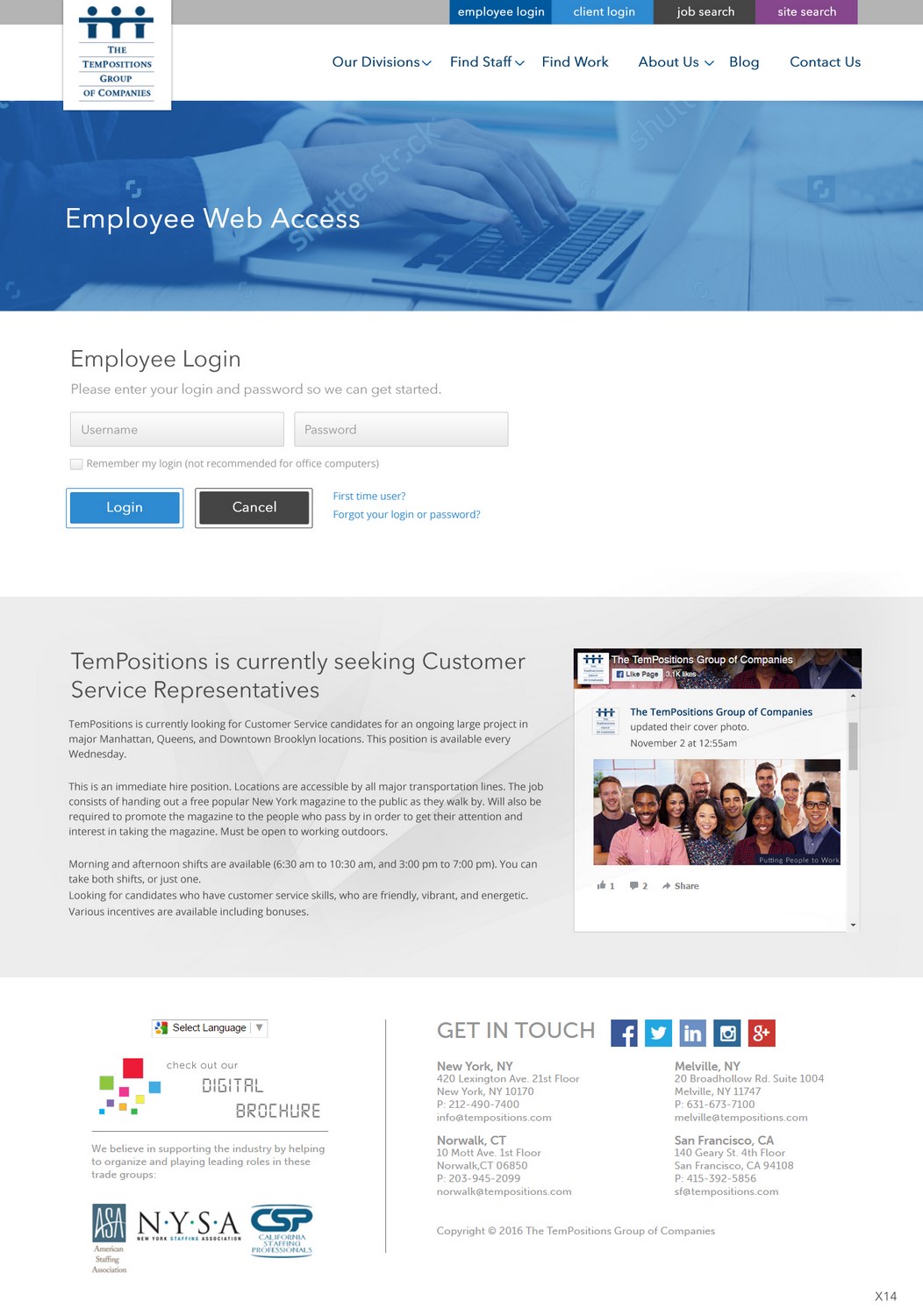 Web Design by pb for TemPositions | Design #12603086