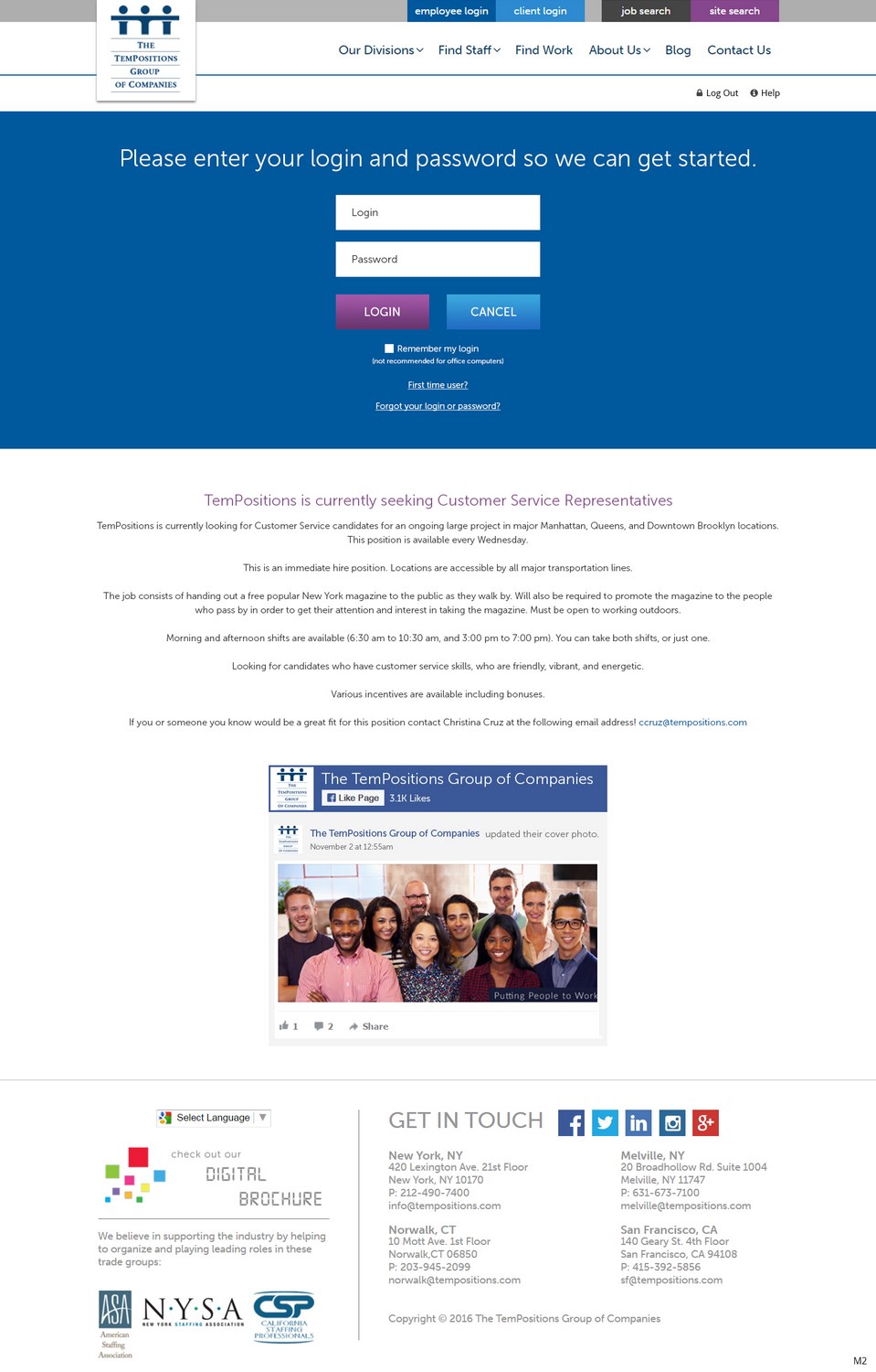 Web Design by pb for TemPositions | Design #12603089