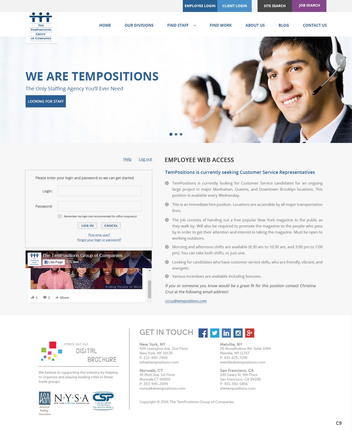 Web Design by pb for TemPositions | Design #12603090