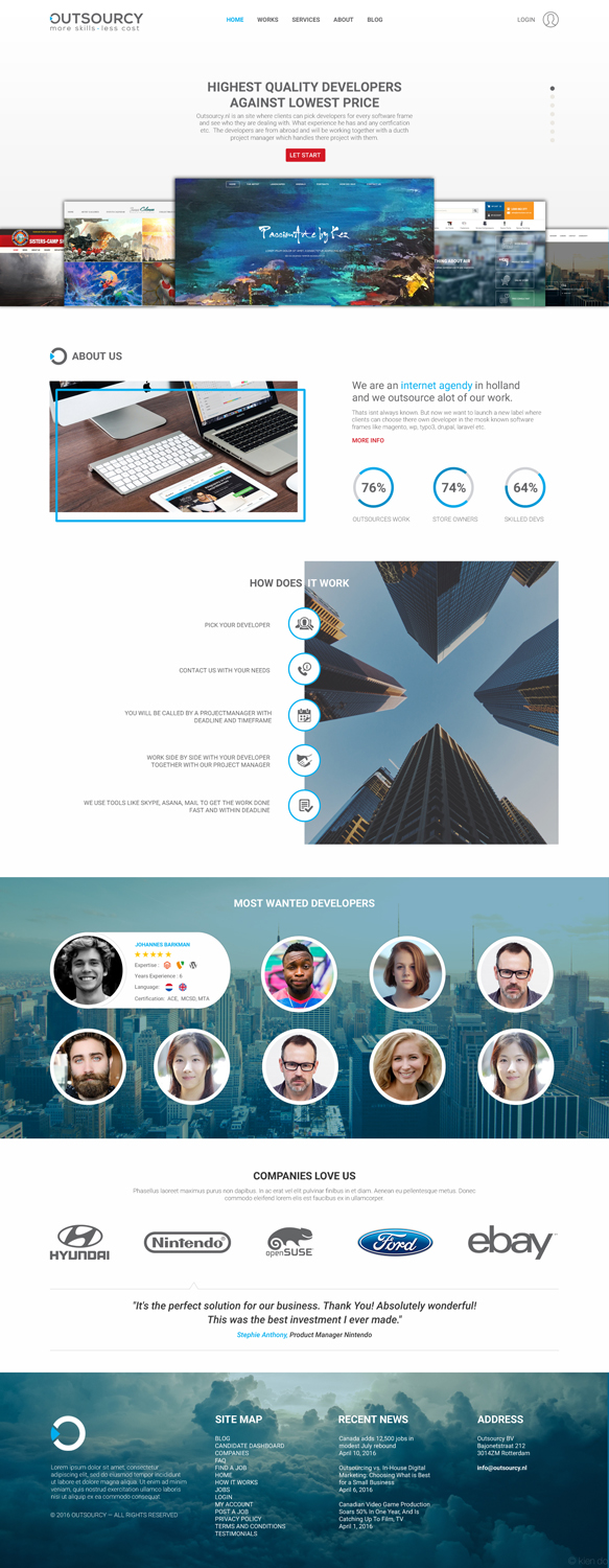 Web Design by duynt0407 for Hypemedia | Design #12694287