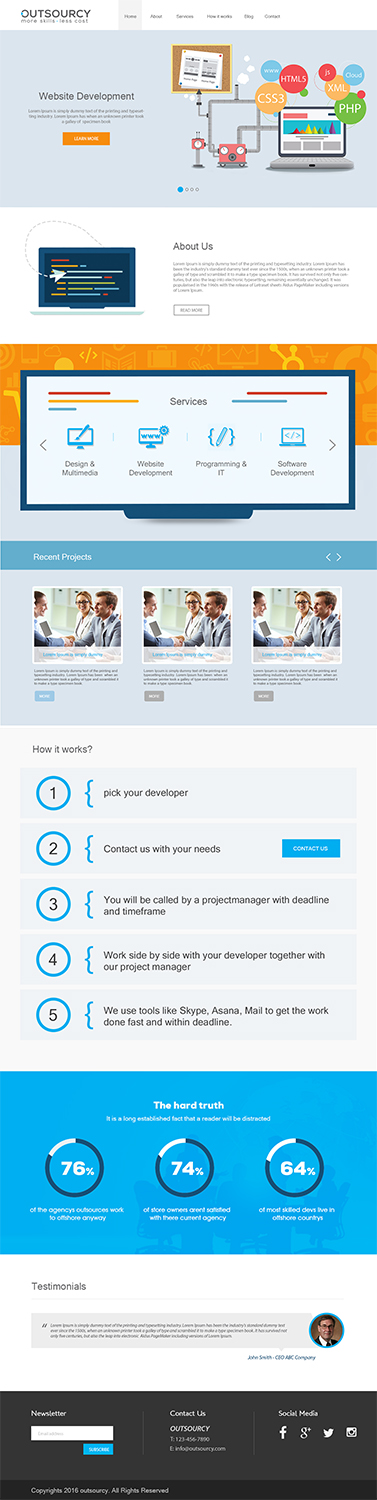 Web Design par PD Studios pour Hypemedia | Design #12683042