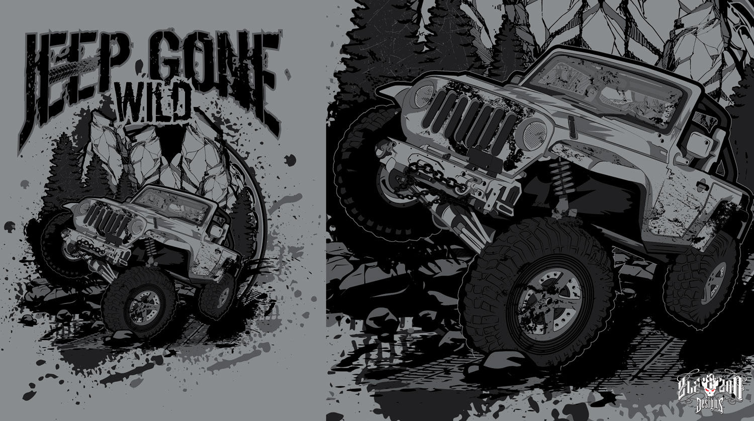 T-shirt Design by zleezoo for Jeep Gone Wild | Design #12591884