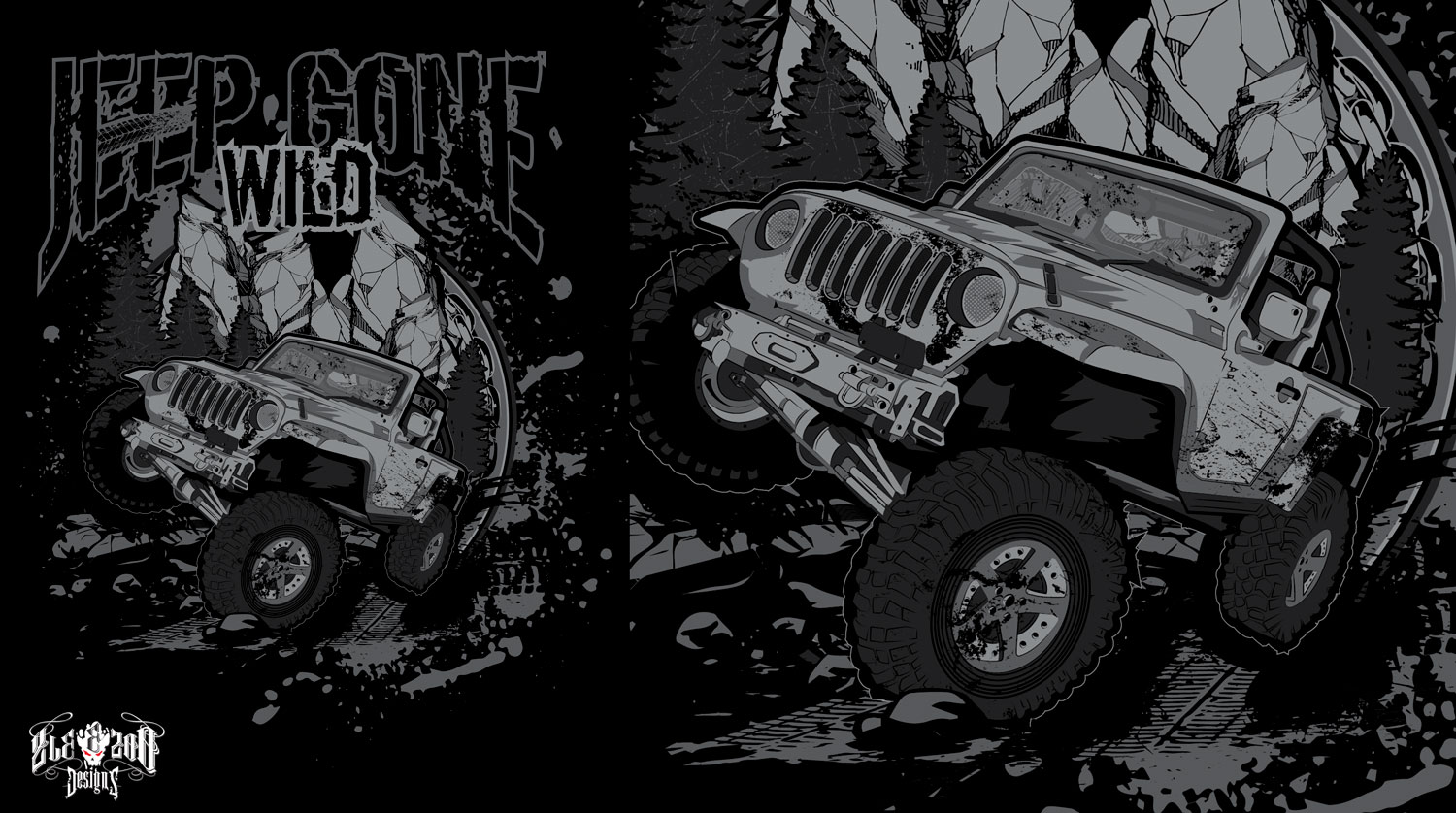 T-shirt Design by zleezoo for Jeep Gone Wild | Design #12621118