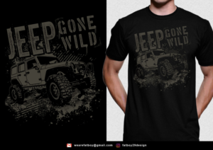 Jeep shirt design featuring a Wrangler | T-Shirt-Design von Fatboy Graphic