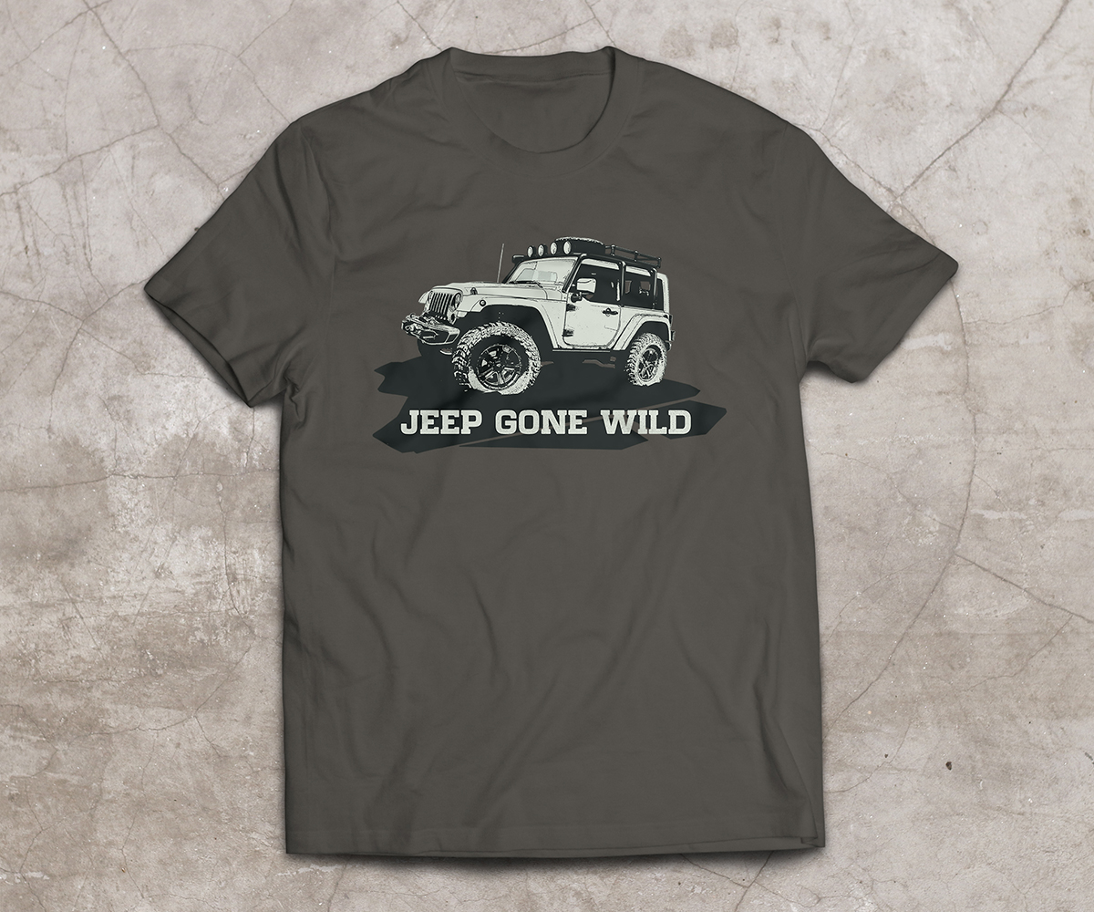T-shirt Design by Hugo B. for Jeep Gone Wild | Design #12636161