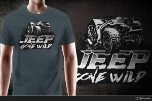 Design de T-shirt par gekgrfx pour Jeep Gone Wild | Design : #12580331
