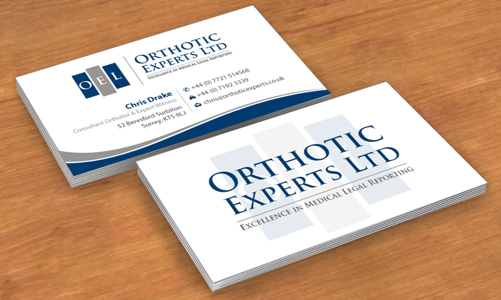 Business Card Design by Sbss for Orthotic Experts Ltd | Design #2420127