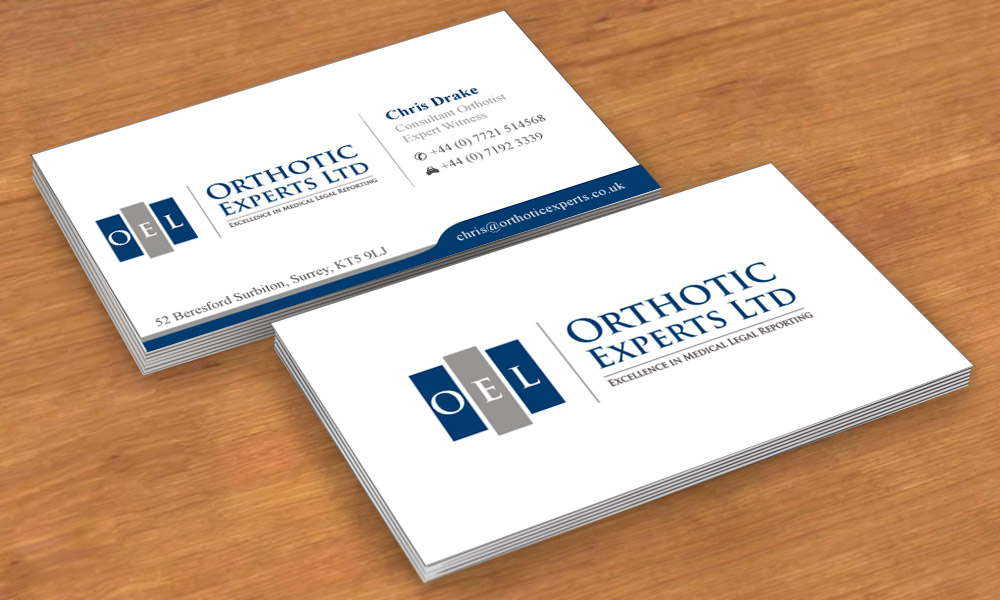 Design de Carte de Visite par Sbss pour Orthotic Experts Ltd | Design #2420161