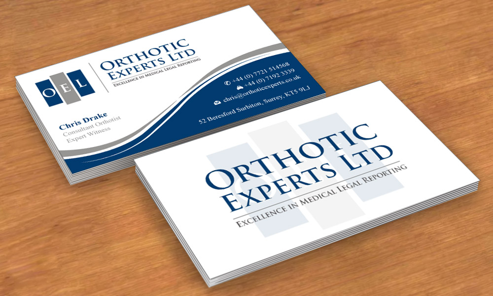 Business Card Design by Sbss for Orthotic Experts Ltd | Design #2420195
