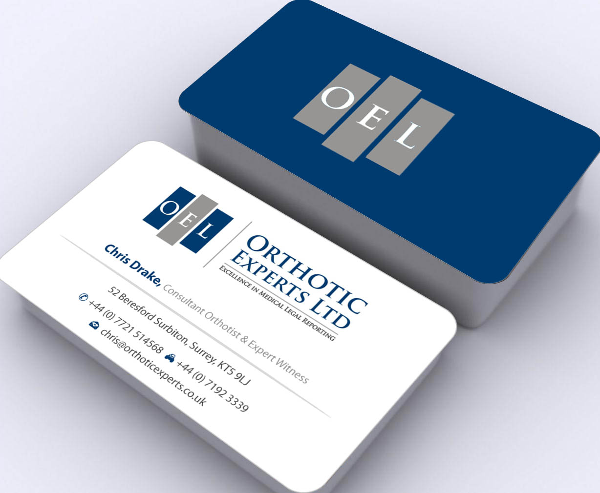 Visitenkarten-Design von Sbss für Orthotic Experts Ltd | Design #2420248