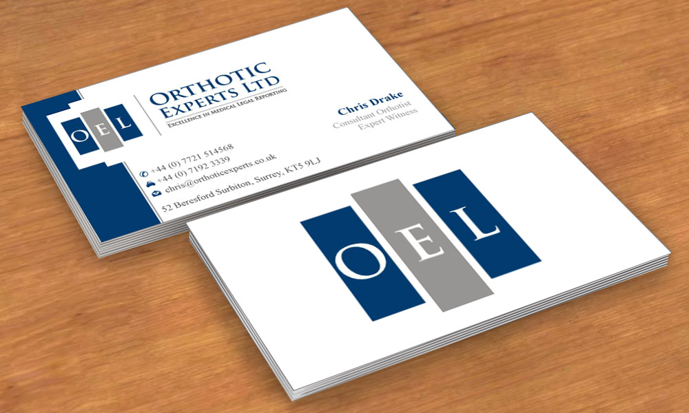 Business Card Design by Sbss for Orthotic Experts Ltd | Design #2420818