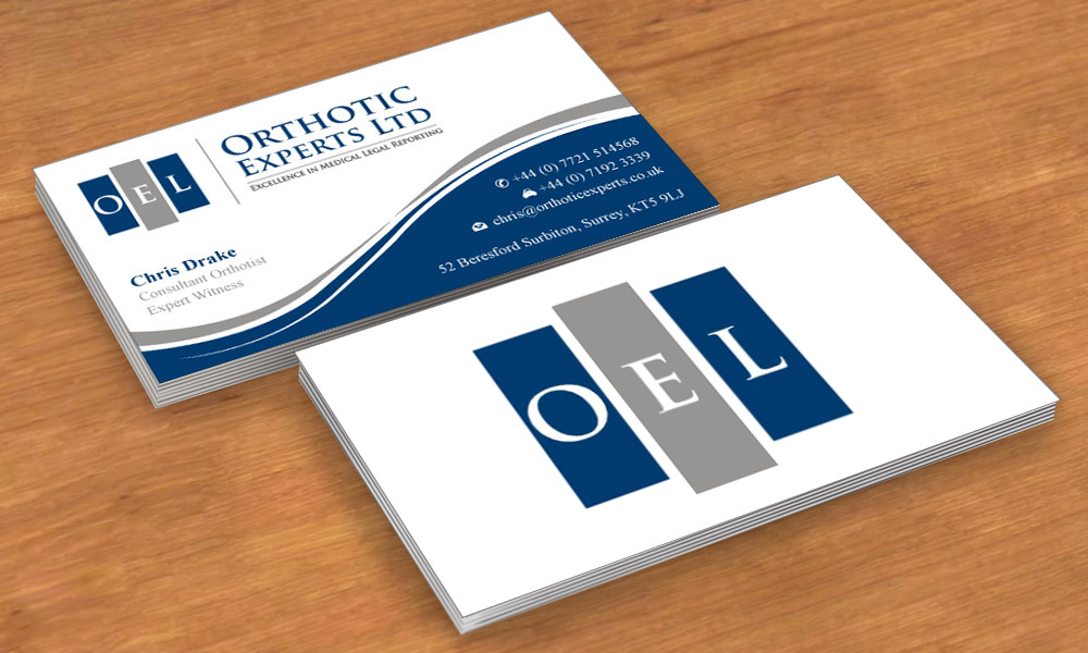 Business Card Design by Sbss for Orthotic Experts Ltd | Design #2420824