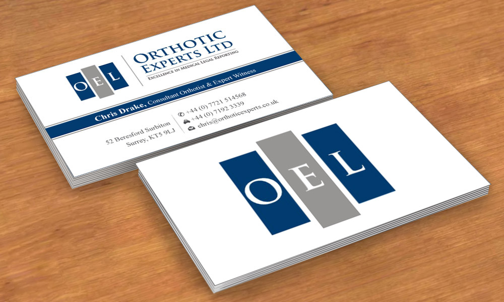 Business Card Design by Sbss for Orthotic Experts Ltd | Design #2420831