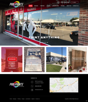 Wordpress Design by pb for Pro-Prints Sign Imaging LLC | Design: #12603050