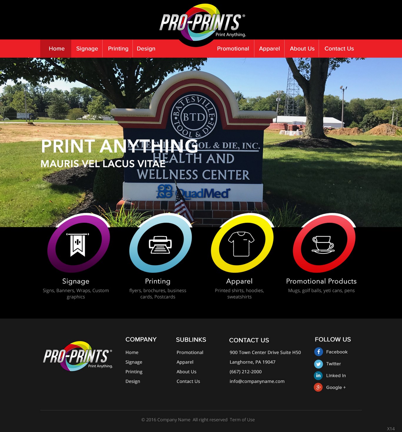 Wordpress Design by pb for Pro-Prints Sign Imaging LLC | Design #12603053