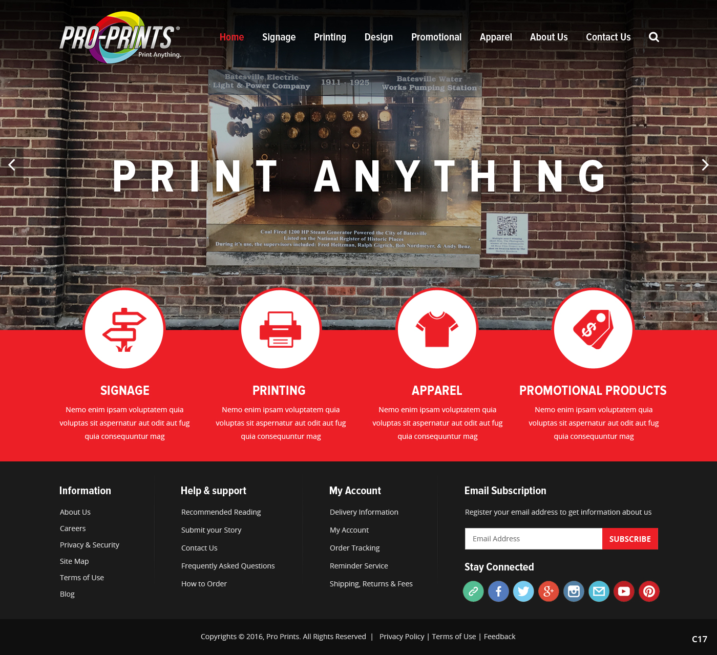 Wordpress Design by pb for Pro-Prints Sign Imaging LLC | Design #12603055