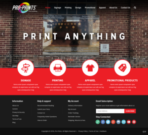Wordpress Design by pb for Pro-Prints Sign Imaging LLC | Design: #12603055
