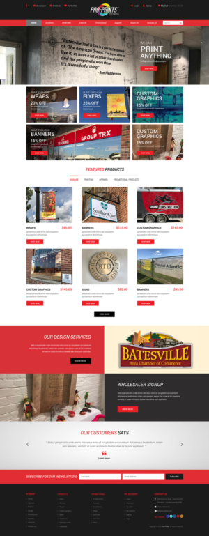 Printing Company needs Website