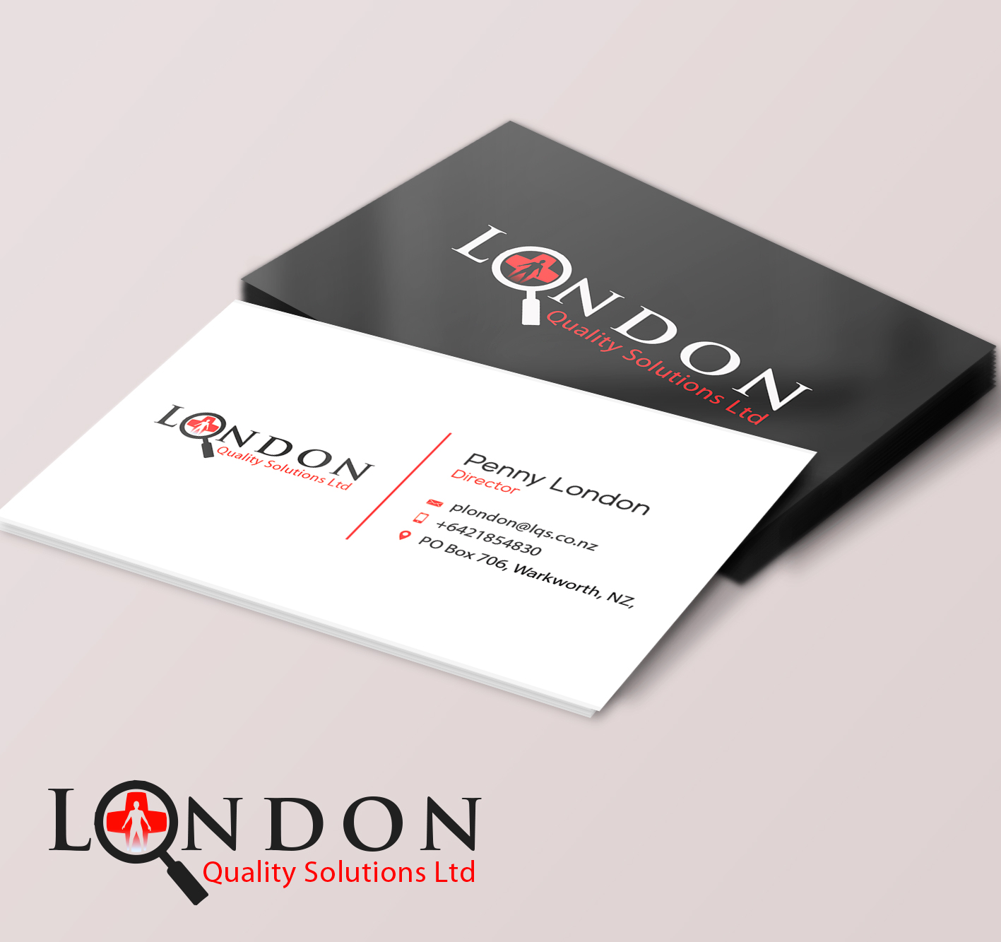 Business Card Design by Riz' for London Quality Solutions Limited | Design #12753513