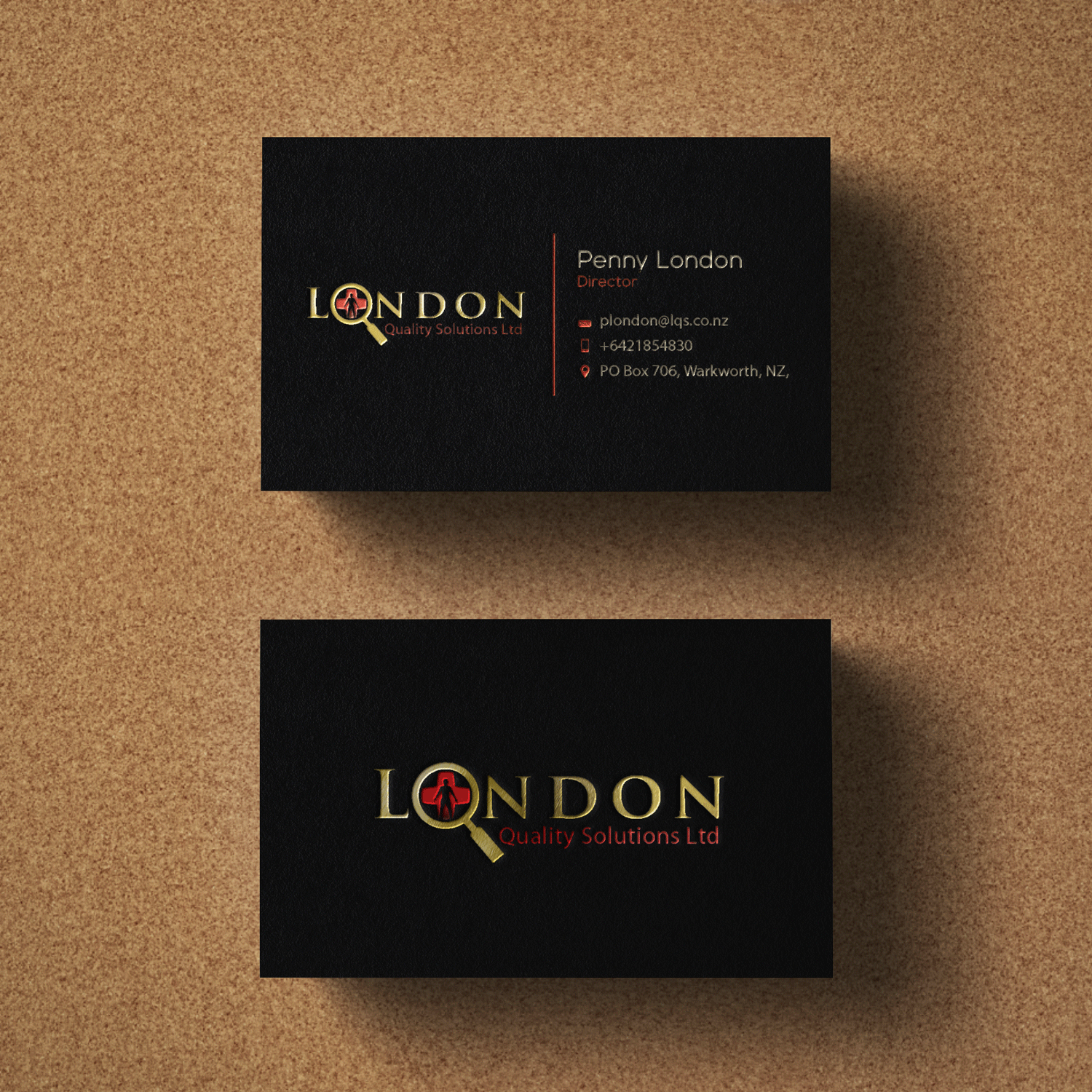 Visitenkarten-Design von Riz' für London Quality Solutions Limited | Design #12781485