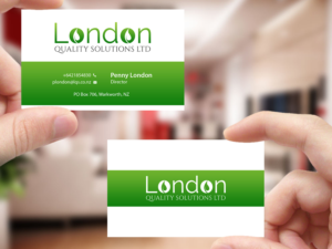Visitenkarten-Design von Creations Box 2015 für London Quality Solutions Limited | Design: #12586825