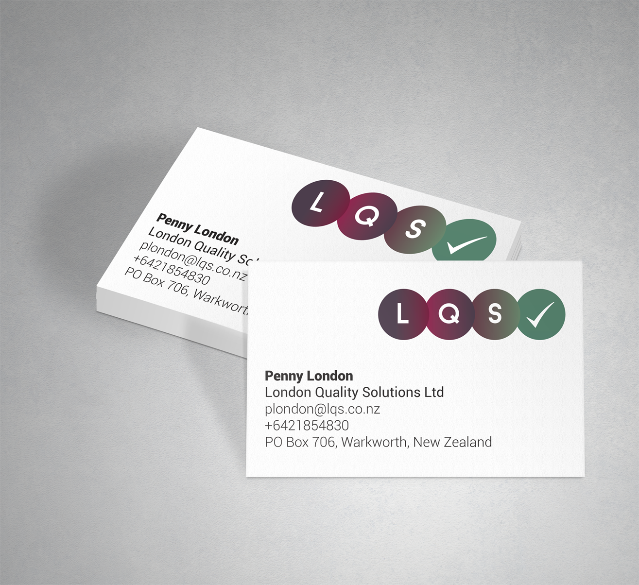 Visitenkarten-Design von alitiaIndependent für London Quality Solutions Limited | Design #12575047