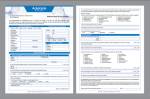 Adelaide Dental personal information forms | Diseño de Brochure por Achiver