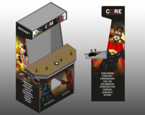 Four Player Arcade Cabinet graphics.