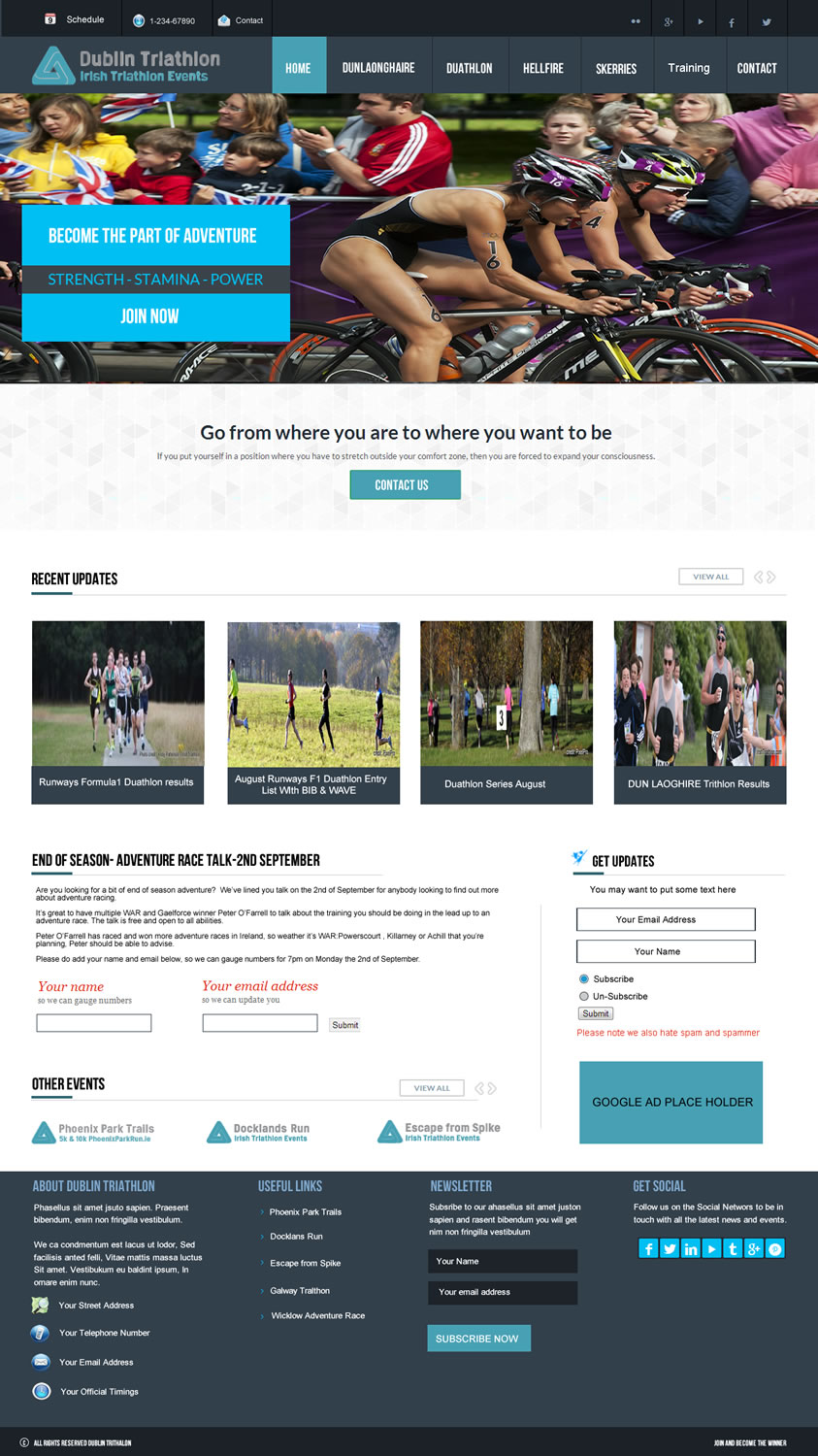 Web-Design von Shoaib Abbasi für TriEvents Ltd. | Design #2460022