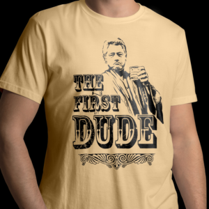 Bill Clinton caricature in the style of Big Lebowski Tshirt Design | T-Shirt-Design von icirotrisna
