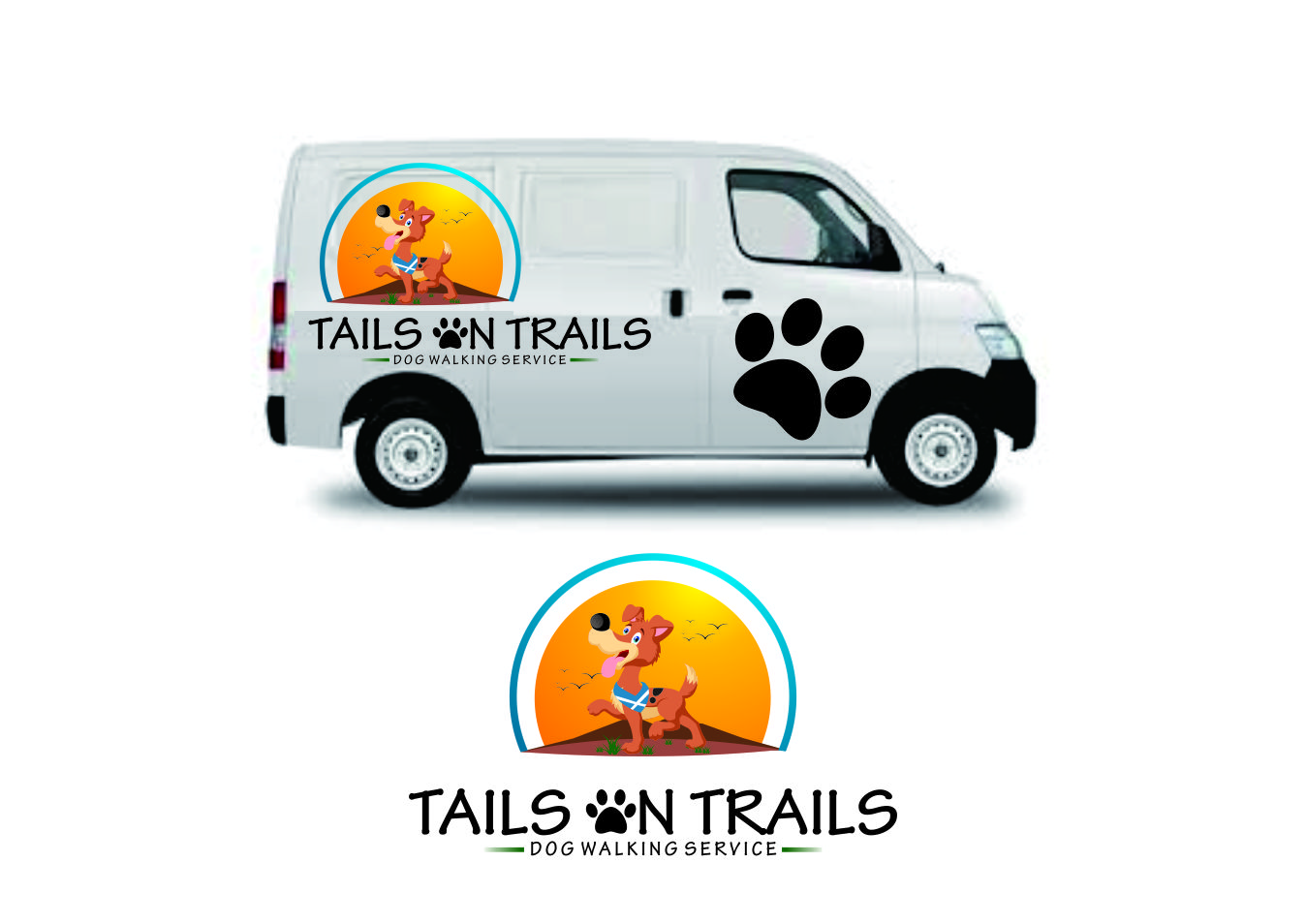 Logo Design by rgrider for TAILS ON TRAILS | Design #12674562