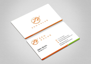 Business Card Design by INDIAN_Ashok for ZEN VALUE | Design: #12628620