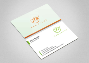Business Card Design by INDIAN_Ashok for ZEN VALUE | Design: #12628630