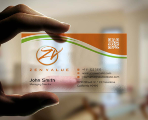 Business Card Design by INDIAN_Ashok for ZEN VALUE | Design: #12628651