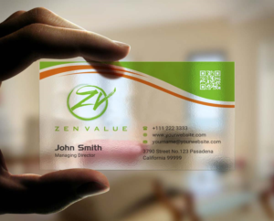 Business Card Design by INDIAN_Ashok for ZEN VALUE | Design: #12628662