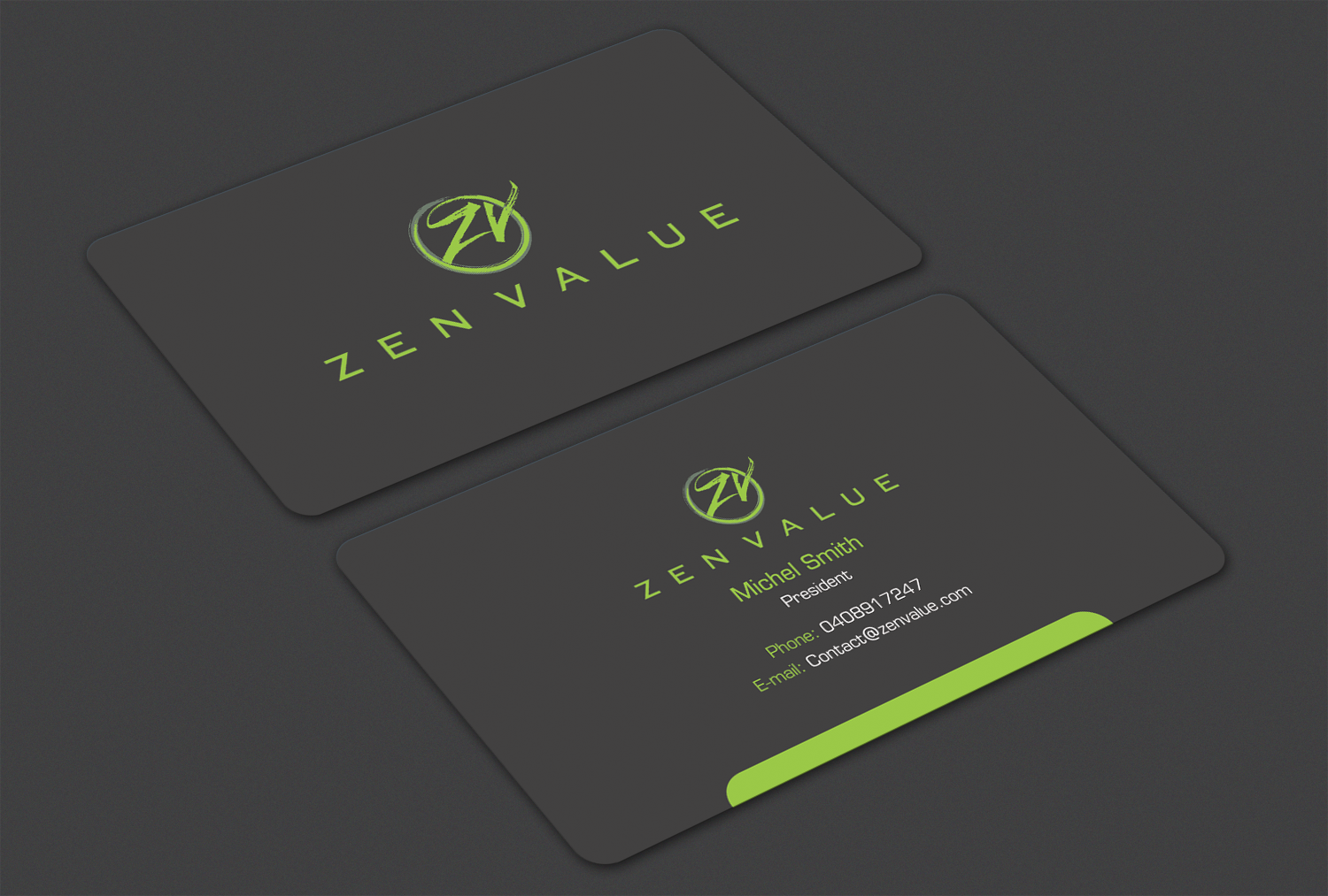 Business Card Design by Alaminenterprise for ZEN VALUE | Design #12610845