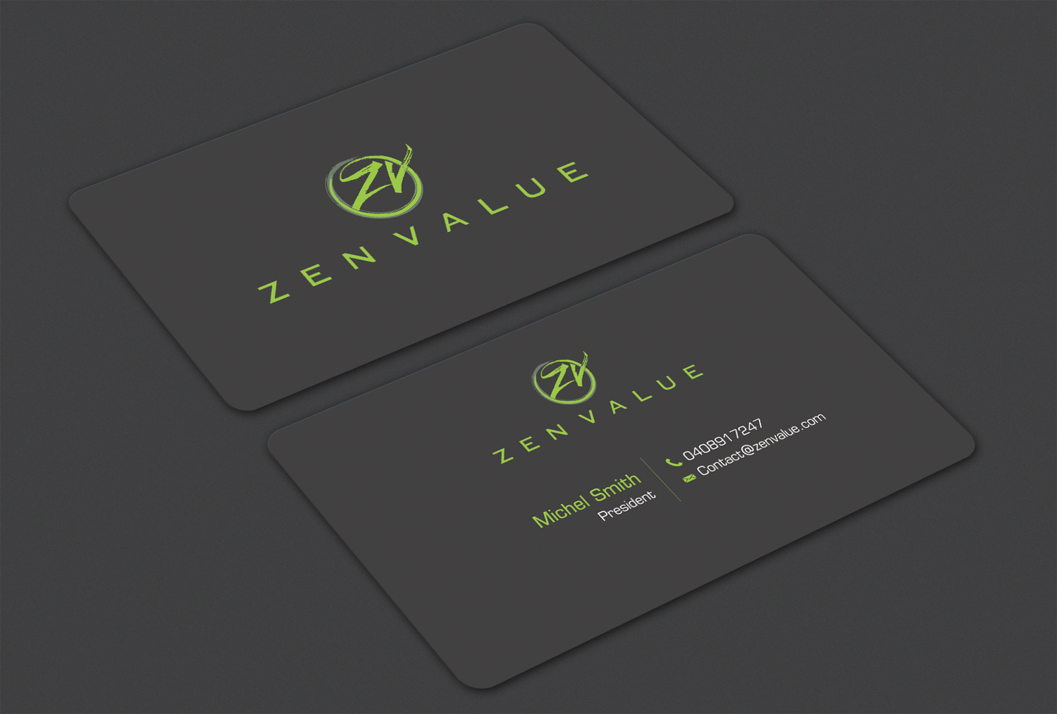 Business Card Design by Alaminenterprise for ZEN VALUE | Design #12610848