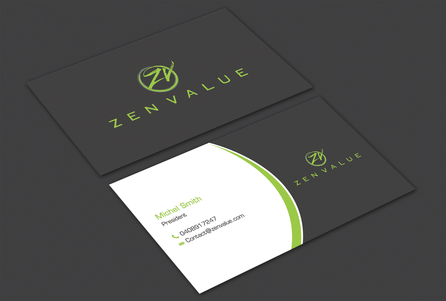 Business Card Design by Alaminenterprise for ZEN VALUE | Design #12610859