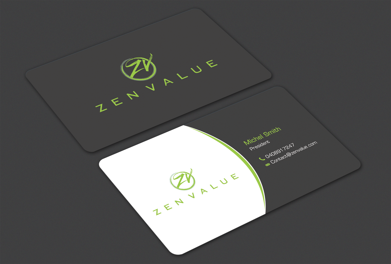 Business Card Design by Alaminenterprise for ZEN VALUE | Design #12610868