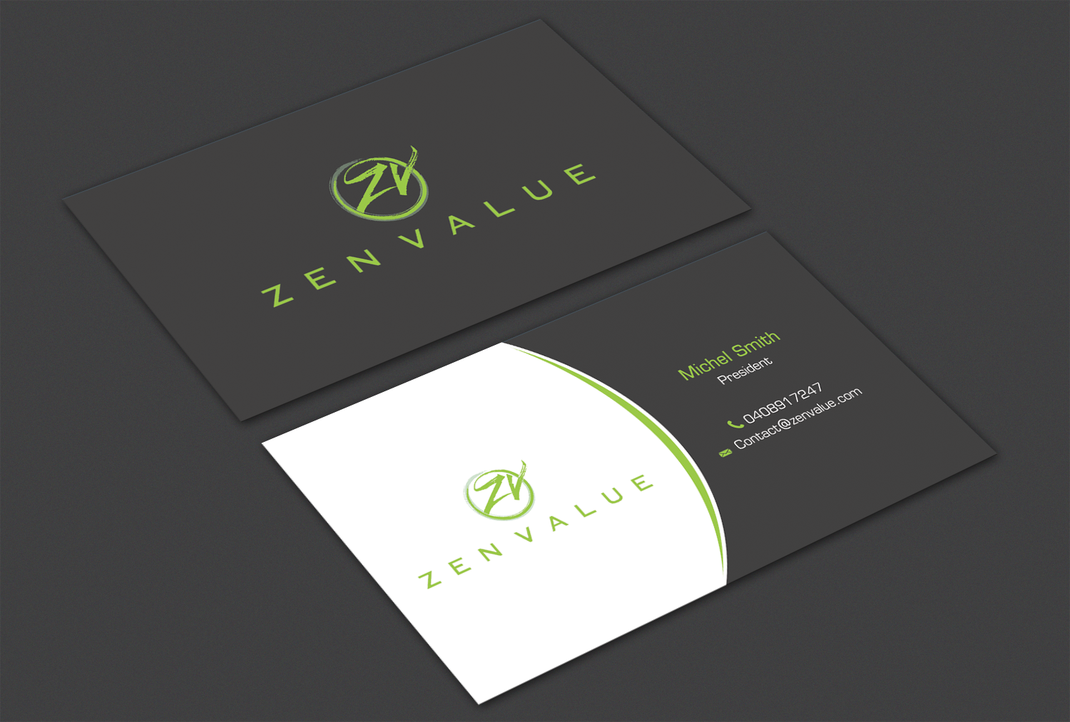 Business Card Design by Alaminenterprise for ZEN VALUE | Design #12610878