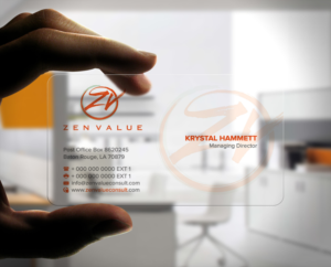 Business Card Design by Stylez Designz for ZEN VALUE | Design: #12682550