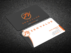 Business Card Design by Verified artistry (Design garden) for ZEN VALUE | Design: #12588935