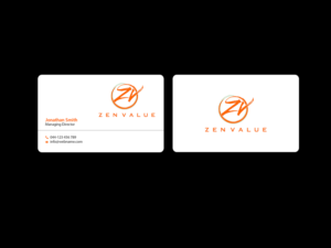 Business Card Design by Creations Box 2015 for ZEN VALUE | Design: #12593724
