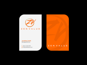 Business Card Design by Creations Box 2015 for ZEN VALUE | Design: #12593725